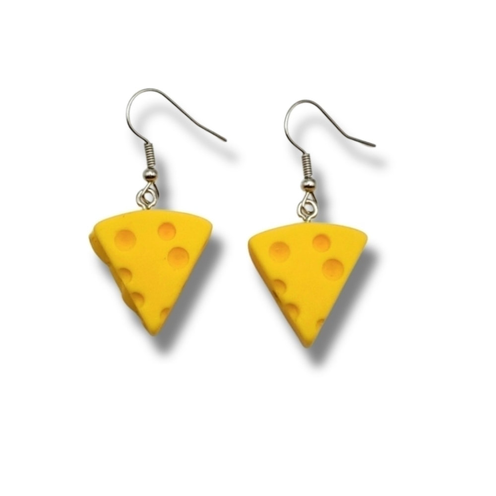 Mini Cheese Wedge Earrings